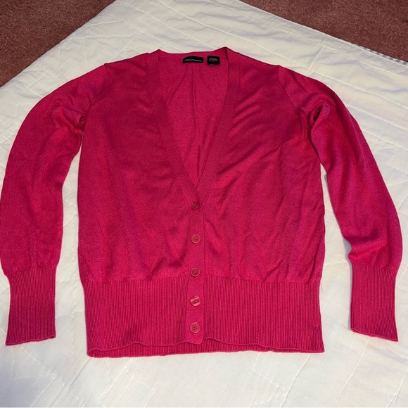 Moda International Cashmere & Silk Cardigan Sweater - Picture 7 of 10